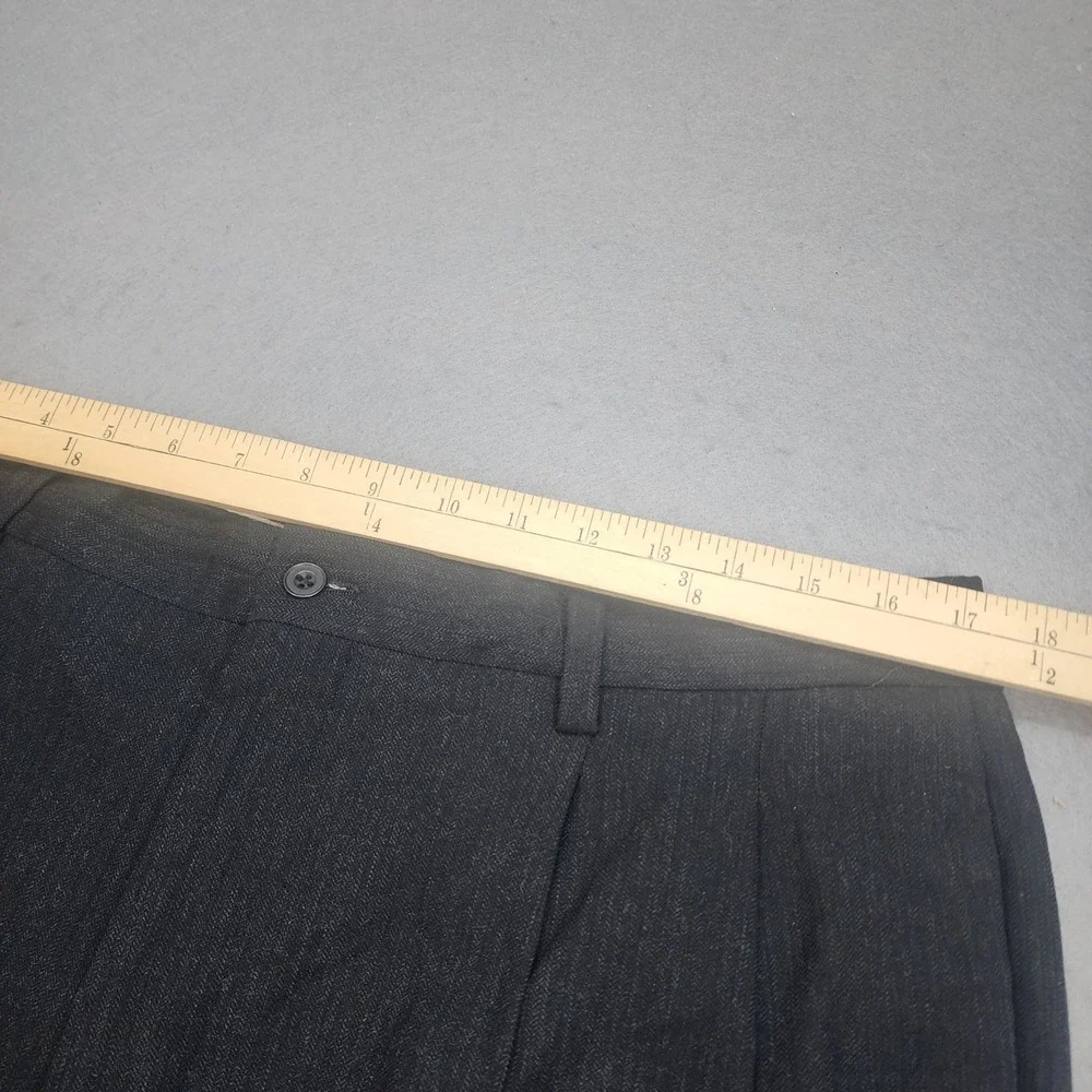 Banana Republic Dress Pants Charcoal Wool Pleated Made in Italy Mens 38L